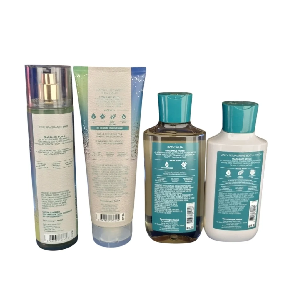 Bath and Body Works DISCONTINUED 4pcs MAGIC in‎ the Air Almond, Persimmon, Iris,